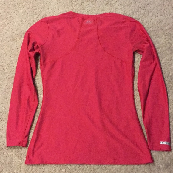 Under Armour Fitted Heat Gear Pink Top - Picture 4 of 4